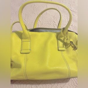 Fossil leather satchel